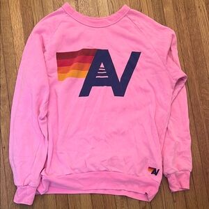 Pink Sweatshirt with AV Logo